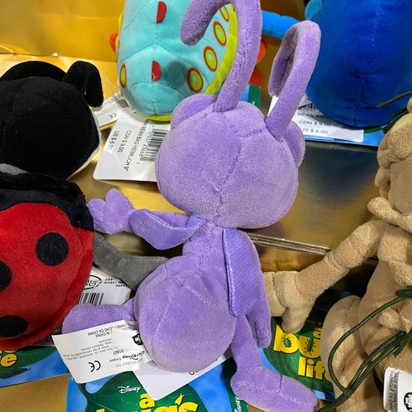 DISNEY EXCLUSIVE NWT VTG 90s BUGS LIFE BEAN BAG PLUSH SET (5) ADORABLE - Picture 14 of 15